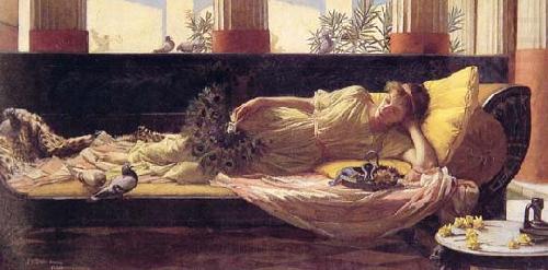 John William Waterhouse Dolce far Niente china oil painting image